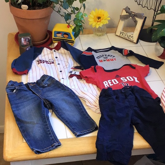 Other - 2 Short Onesies, 1 Long Onesie, 2 Prs of Pants